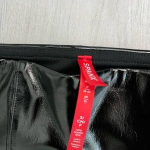 Spanx faux patent leather leggings. Small/petite